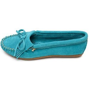 Minnetonka Kilty Moc Mocassin voor dames, Turquoise Trq, 41 EU