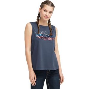 LIBBI Dames Top 12002731-LI01, Marine, L, marineblauw, L