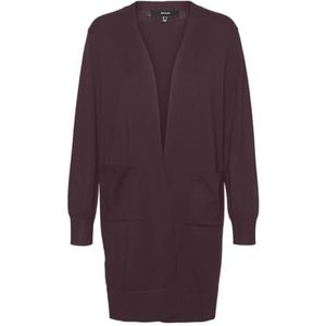 VERO MODA Gebreid vest 'VMSilje'  wijnrood