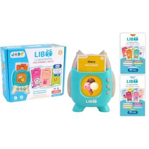 J.A.D.E - Leeslamp Liboo - Frans - Engels - 240 Woorden - 141509 - Educatief Spel - Multicolor - Kunststof - Inclusief Batterijen - Woordenschat - Leren - Frans Design - Vanaf 3 Jaar