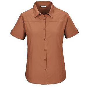 killtec dames Functionele blouse met korte mouwen KOS 1 WMN WVN SHRT, lachs, 36, 42840-000