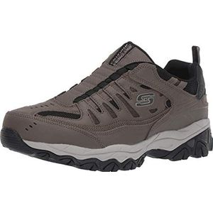 Skechers Men's After Burn M. FIT- Wonted Sneakers, Brown, 10 Extra Wide US