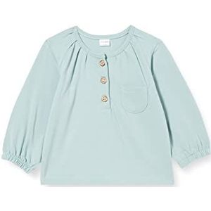 Pinokio Baby-meisje blouse lange mouw meisje polo shirt, Mint My Garden, 68 cm