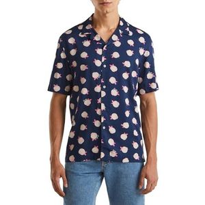 United Colors of Benetton heren overhemd, Blauw, M