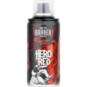 BARBER MARMARA Kappers Color Haarspray Hero Red - 150 ml - haarkleurspray voor verkleden en opmaken voor carnaval, Halloween & themafeest - haarkleur uitwasbaar - Color Hair Spray