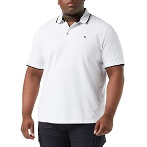 JACK & JONES Jjepaulos Polo Ss Noos Ps Poloshirt voor heren, wit, XXL