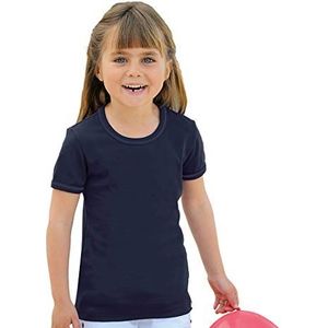 Trigema T-shirt voor meisjes, blauw (navy 046), 140 cm