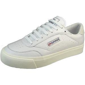 Superga 3843 Court Schoenen - Wit - Leer - Laag Model