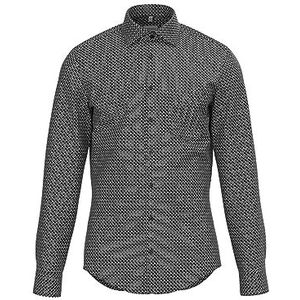 Seidensticker - Hemd - Zwart - 100% Katoen - Slim Fit