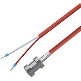 iOVEO 004AL01205 - buisaanlesensor PT100 / aanlekkers met siliconen kabel incl. bevestiging tot 200 °C, verwarming, 5 meter