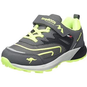 KangaROOS K-hk Teak Low Ev RTX Wandelschoen voor kinderen, uniseks, Steel Grey Lime, 28 EU