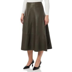 caspio Dames leren rok 19227089-CA06, taupe, L, taupe, L