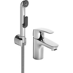 Hansa 45052283 Eengreepsmengkraan HANSAPINTO DN15 | + functionele douche, automatische reset 6/9l/min (uitloop/douche), doucheslang: 1750 mm