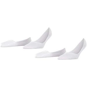 ESPRIT Dames Liner sokken Cotton Invisible 2-Pack W IN Katoen Onzichtbar eenkleurig Multipack 2 Paar, Wit (White 2000), 35-38