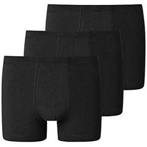 Schiesser 3 stuks ondergoed shorts met zachte tailleband biologisch katoen - 95/5 biologisch, zwart, S