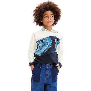 Desigual Jongens shirt met lange mouwen Ts_Xavier, wit, M