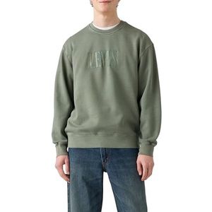 LEVI'S - Sweatshirt - Groen - Ronde Hals - Losse Pasvorm