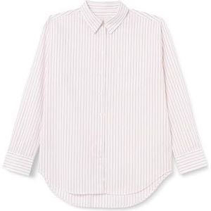 REL gestreept POPLIN Shirt, rood (bright red), 36