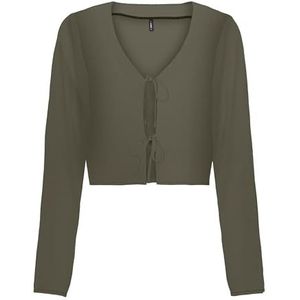 Onlnova Life Vis L/S Hailey Tie Top, Kalamata, XL