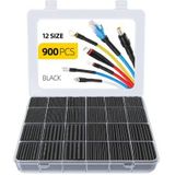 Eventronic - Krimpkous - Waterdicht - 900 Stuks - 40,5 Meter in Totaal - 12 Maten