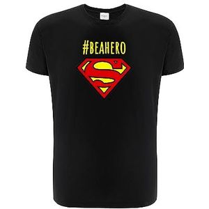ERT GROUP Origineel en officieel gelicentieerd DC zwart T-shirt voor heren, Superman-patroon 062, eenzijdige print, maat L, Superman 062 Zwart, L