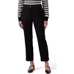 Oltre - Regular Broek - Zwart - Scuba Crêpe Stof