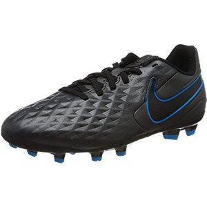 NIKE Unisex Kid's Legend 8 Academy Fg/Mg Voetbal Schoenen, Zwart Zwart Zwart Blauw Reiger 004, 28.5 EU