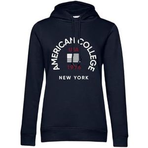 American College Sweatshirt Dames - Navy - Maat L, Marine., L