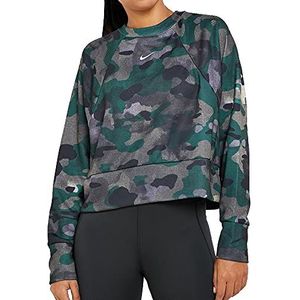 Nike Dames Rebel Dy All In Fc Crew Camo Sweatshirt, Club Gold/Zwart, S