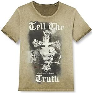 KEYLARGO Heren T-shirts MT Stairway to Heaven Round, Mil.green (1502), M