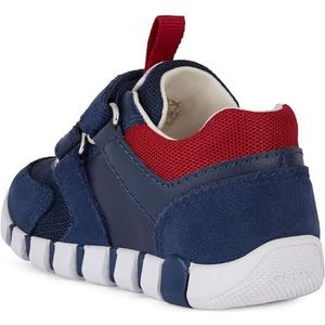 Geox Babyjongens B Iupidoo Boy D Sneakers, Navy Dk Red, 23 EU
