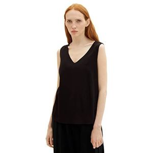 TOM TAILOR Denim Dames 1038437 blouse, 14482-Deep Black, XXL, 14482 - Deep Black