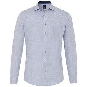 pure h. tico Klassiek overhemd voor heren, Druk middenblauw, XL