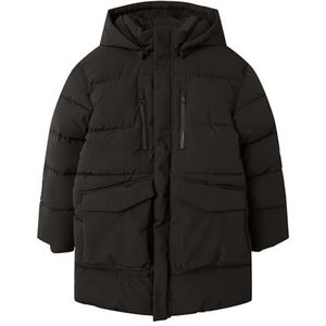 NAME IT NKMMOVEMENT Puffer Jacket Long gewatteerde jas, zwart, 146 voor kinderen, Zwart, 146