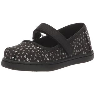 TOMS Meisjes, Tiny Mary Jane - Peuter, Zwarte folie Dot Microfiber, 4 Toddler