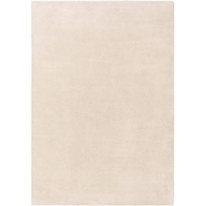 benuta NATURALS Wollen tapijt Bent Plain Cream 70x140 cm - natuurlijke vezeltapijt van wol