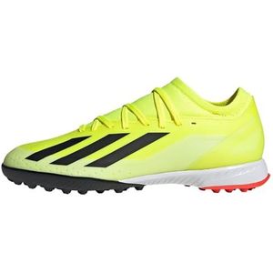 adidas Uniseks X Crazyfast.3 TF voetbalschoenen (Turf), Team Solar Yellow 2 Core Zwart Ftwr Wit, 38.5 EU