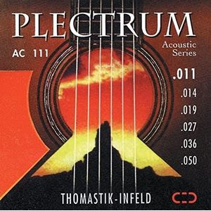 Thomastik enkel snaren G .016 brons met zijdeinleg, omspinnen, flatwound AC016 voor akoestische gitaar Plectrum Acoustic Series Set AC110, AC210