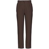 PIECES - PCKamil - Bandplooibroek - Bruin - High Waist