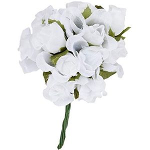 Mopec F97.01 Boeket van witte rozen, 12 stuks, textiel, 1 maat,