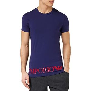 Emporio Armani Underwear Men's Shiny Big Logo T-shirt, eclipse, M, eclipse, M