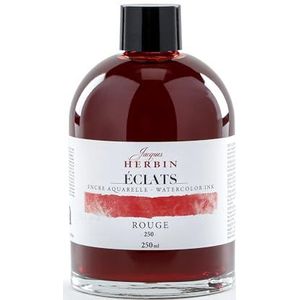 Jacques Herbin 18250TAMZ Beaux-Arts aquarelverf, 250 ml, rood