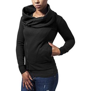 Urban Classics dames sweatshirt Ladies asymetric Zip Jacket