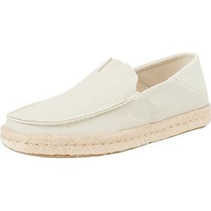TOMS Heren Alonso Loafer Rope Flat, Fog Heritage Canvas Suede, 45 EU