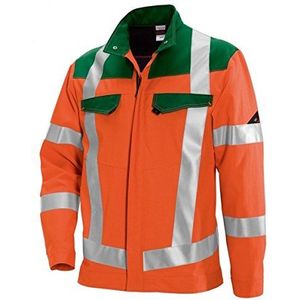 BP 2012 845 werkjas 50% katoen, 50% polyester Warnorange/groen, maat 64/66N