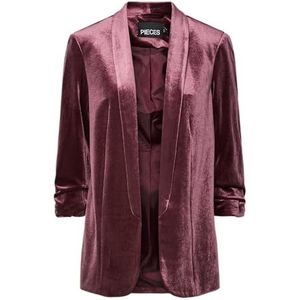 PIECES Pcbosella velours 3/4 blazer, Winetasting, XL