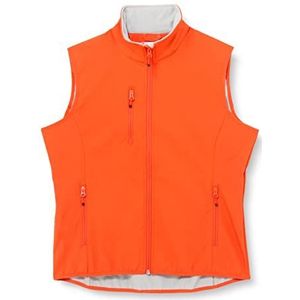 CliQue Dames Softshell Vest Gilet Outdoot, Oranje (Bloedsinaasappel), XS