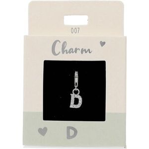 Depesche 11785-007 Bedels Express yourself - hanger voor kettingen en armbanden, letter D, verzilverd, als klein geschenk