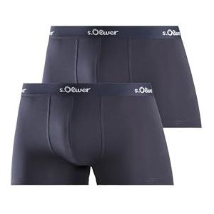 s.Oliver Boxershorts voor heren, set van 2, marineblauw, 2 x marineblauw, S