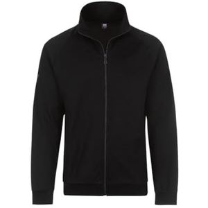 Trigema Raglanjack voor heren van sweatkwaliteit, zwart, S